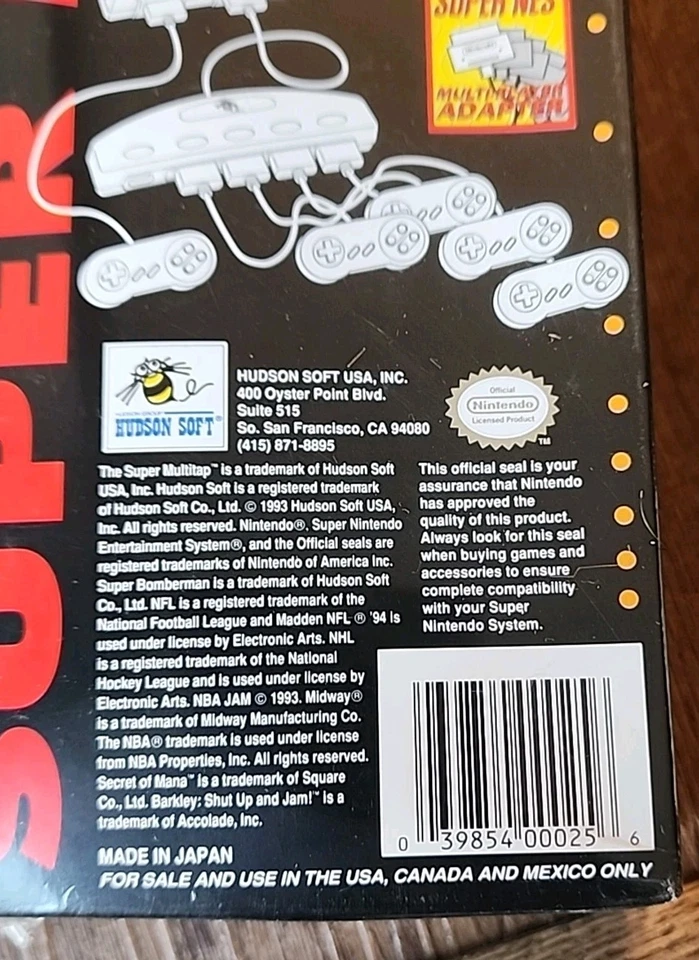 Super Multitap Super Nintendo SNES - NEW SEALED !  - Image 3 of 4