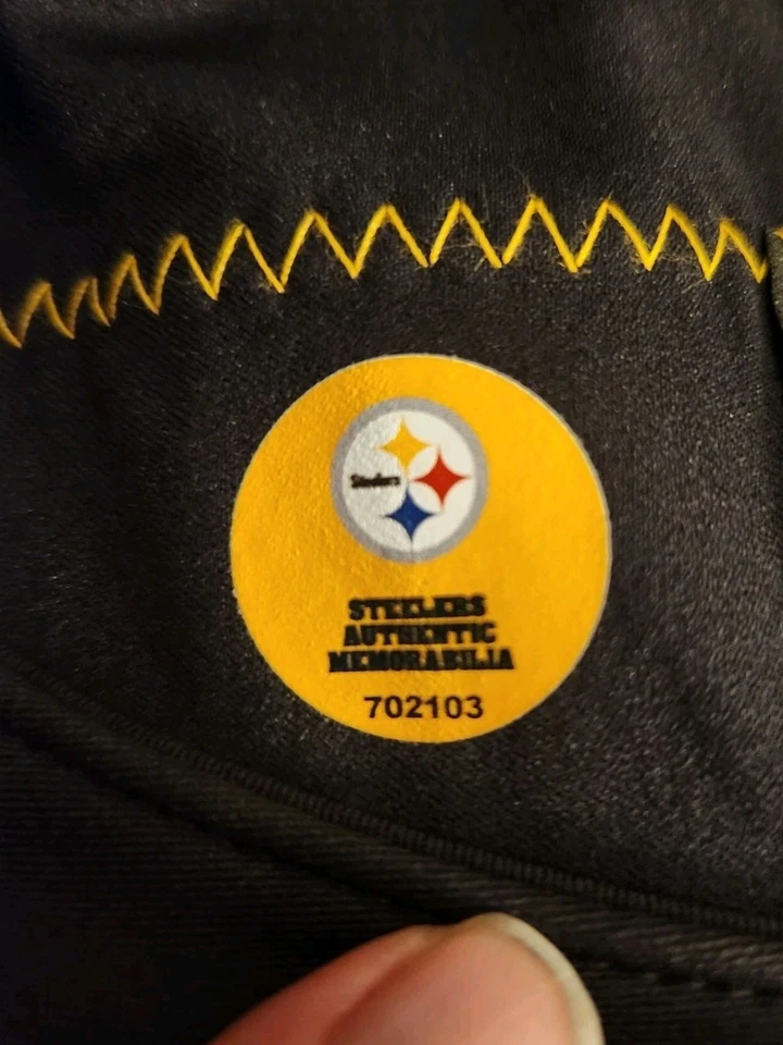 Camiseta deportiva Anthony McFarland usada Home Throwback autenticación Steelers Foto 3 de 4