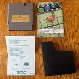 oval seal Tecmo Super Bowl complete in box seal nintendo nes nfl factory MINT