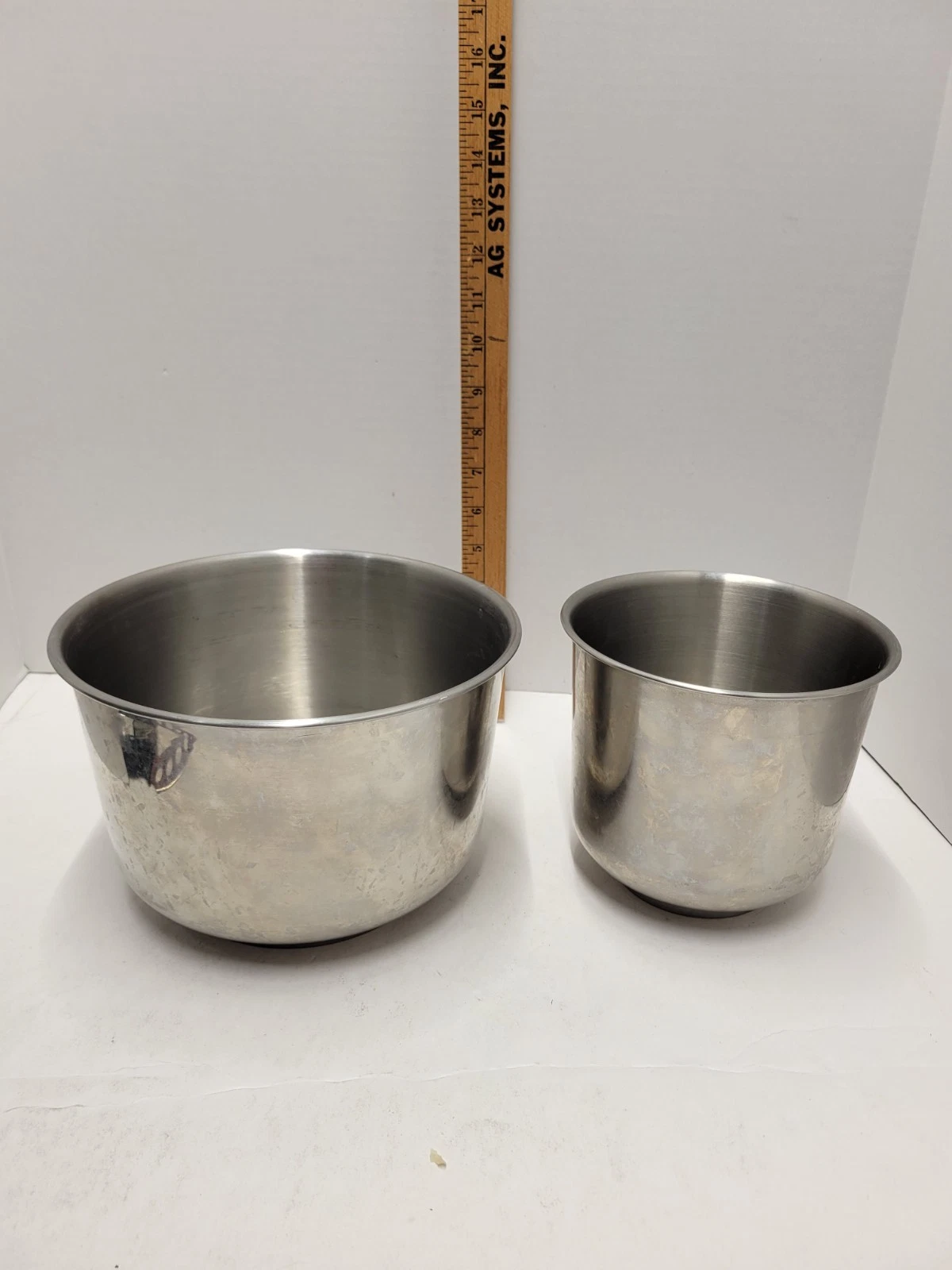 Sunbeam Mixmaster Mixing Bowl Large & Small Stainless 01401