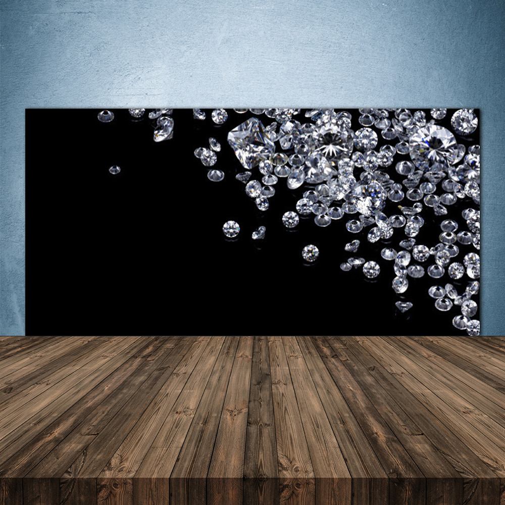 Crédence de cuisine en verre 140x70 Art Diamants fond de hotte panneau mural