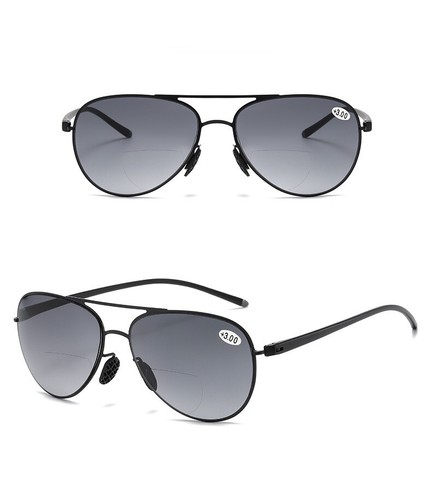 Bifocal Mens Women Magnifying Eyeglasses Sunglasses Tinted Large Reading Glasses - Picture 12 of 17