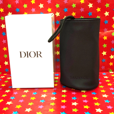BOXED DIOR SAUVAGE ENGRAVED TOWEL & CARRY POUCH TRAVEL TOILETRY  