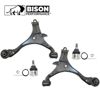 Bison Performance 4pc Front Lower Control Arm Ball Joint Kit For Honda Civic