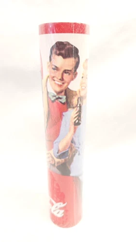 Genuine Vintage Collectible Red Coca Cola Wall paper Border Roll Run 5803025