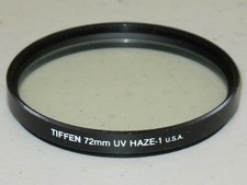 72mm Tiffen UV Haze 1 Filter Excellent 72u-gbw6