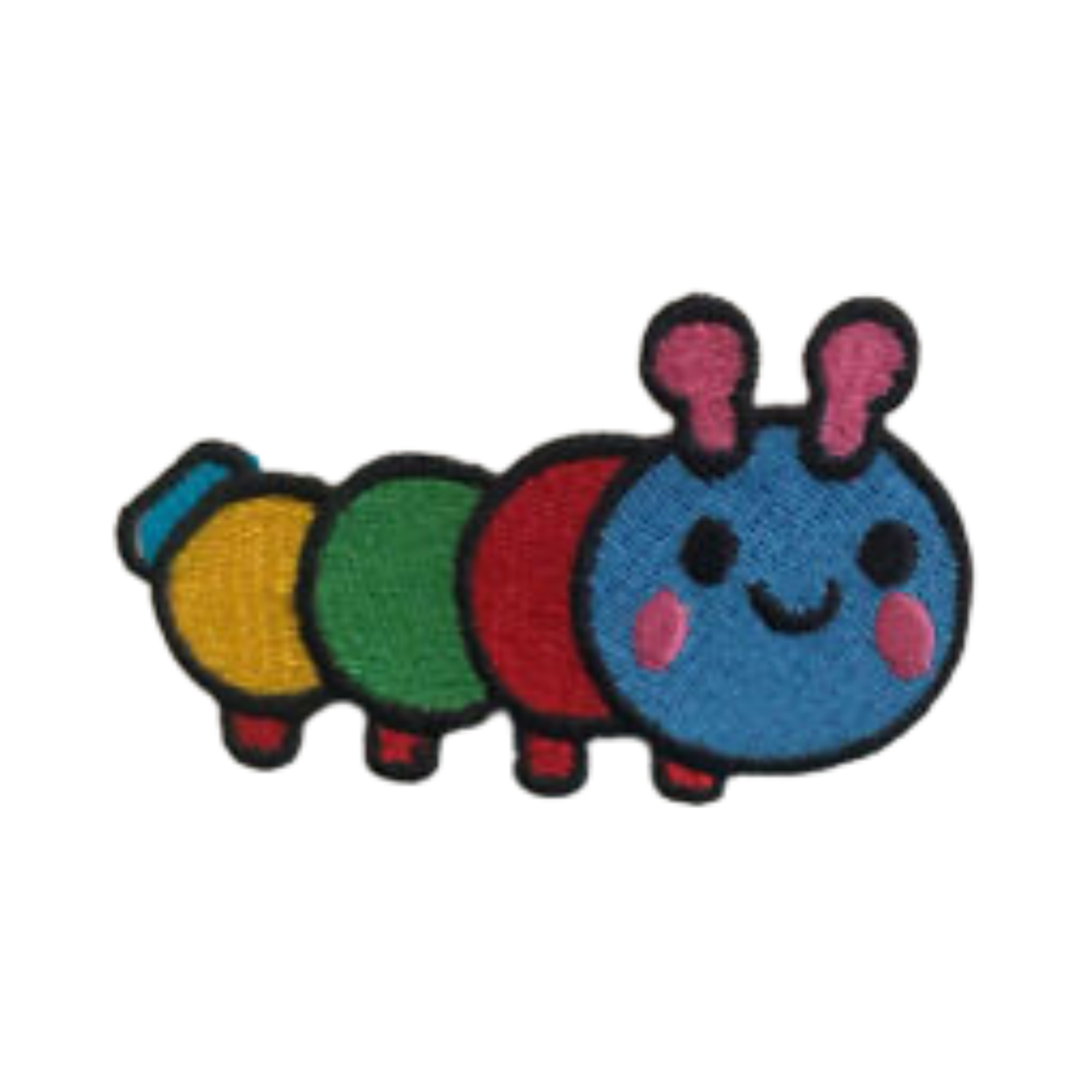 Colorful Cute Caterpillar Ant Embroidered Iron-On or Sew-On Patch