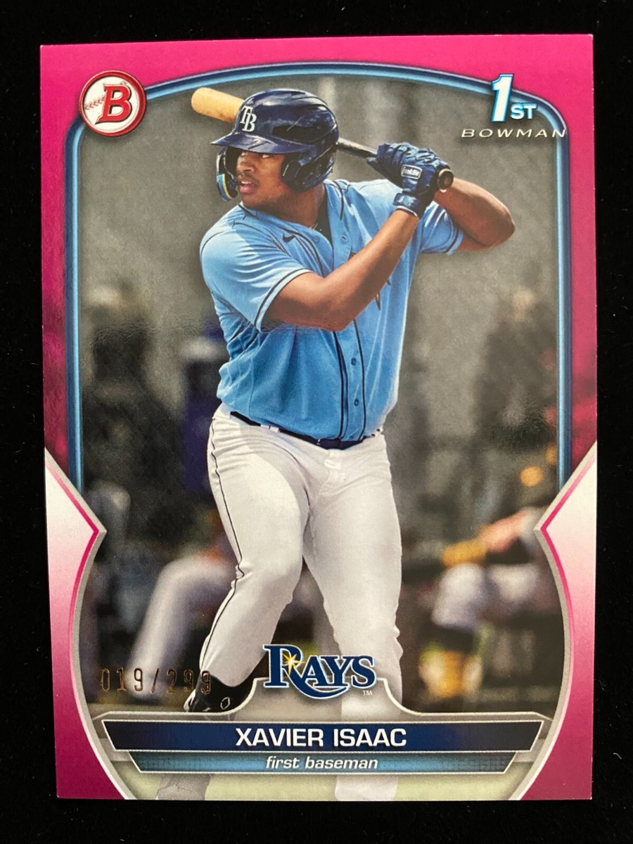 2023 Bowman XAVIER ISAAC 1st Rookie #BP-145 FUCHSIA BORDER #019 