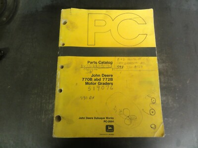John Deere 770B and 772B Motor Graders Parts Catalog Manual    PC-2064