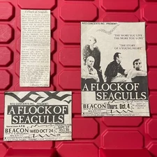A Flock Of Seagulls Beacon Ritz Concerts Inc Newspaper Clippings Vintage 1980s