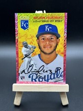 2023 Topps Chrome Platinum Anniversary Nelson Velazquez Fuchsia Lava /100 RC