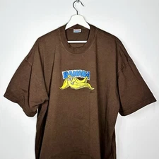 Stillz T-Shirt Mens Large “Banana” Cartoon Street Brown