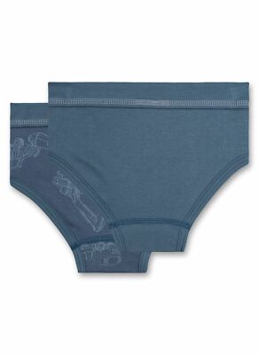 Sanetta Jungen Slip 2er Pack – Hipster-Modell, Schwarz, Größe 176