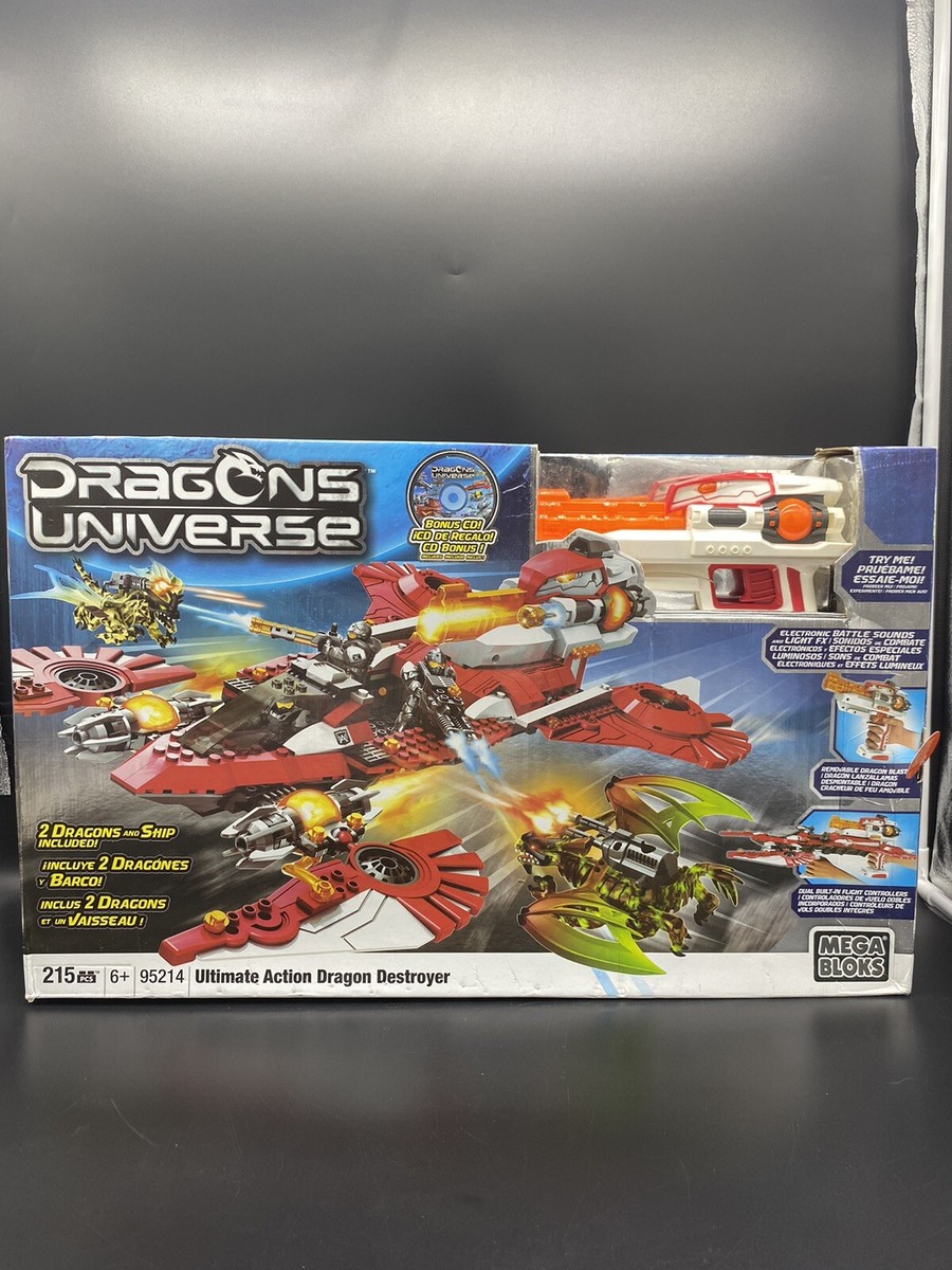 New MEGA BLOKS Dragons Universe Lot 95214 Ultimate Action Dragon