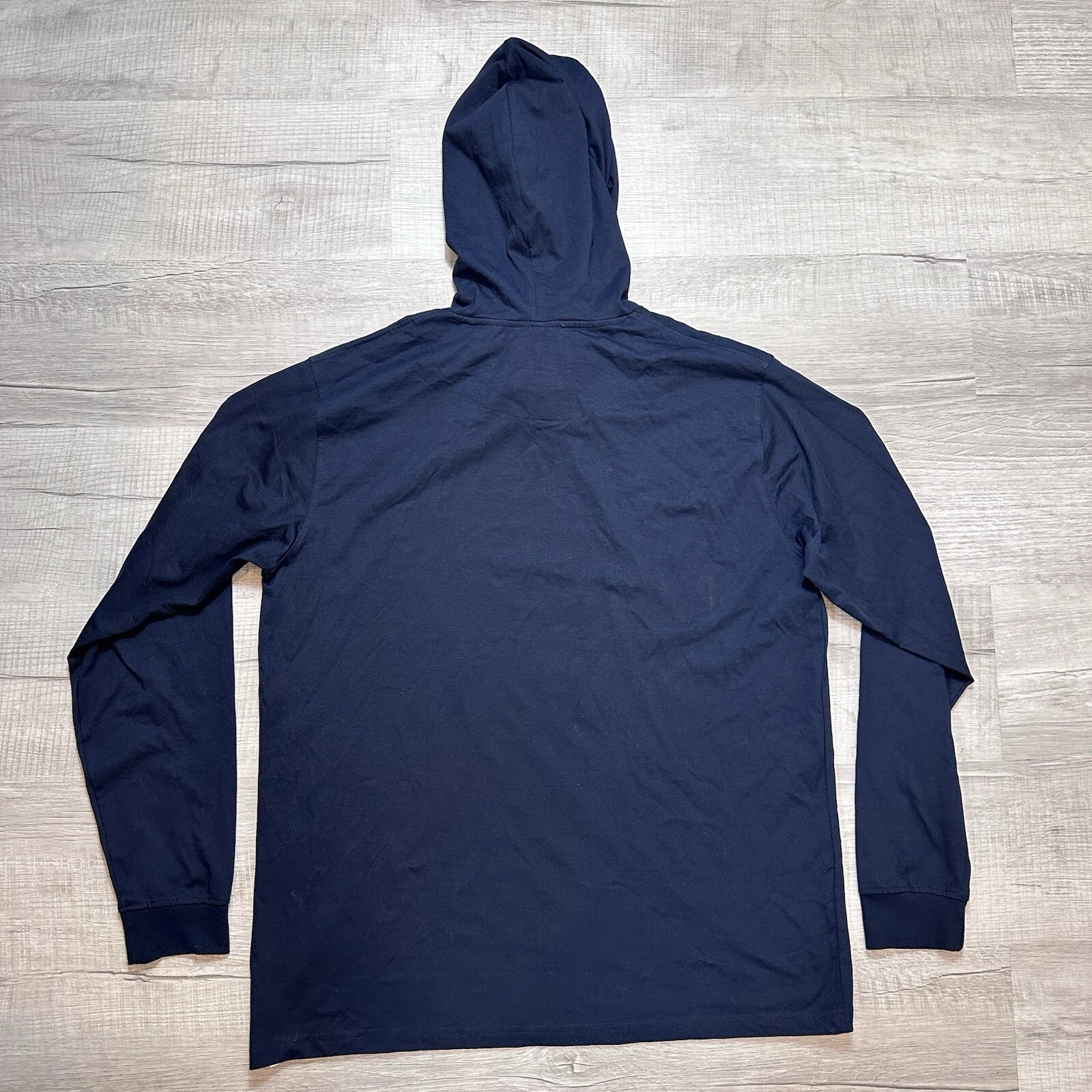 Denim And Flower Men's Size XL Navy Blue Hooded Ho Ho Ho Santa Dabbing T-shirt image 8