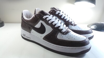 DS NIKE 2004 AIR FORCE 1 PREMIUM 309096 121 SNAKESKIN 10.5 VINTAGE