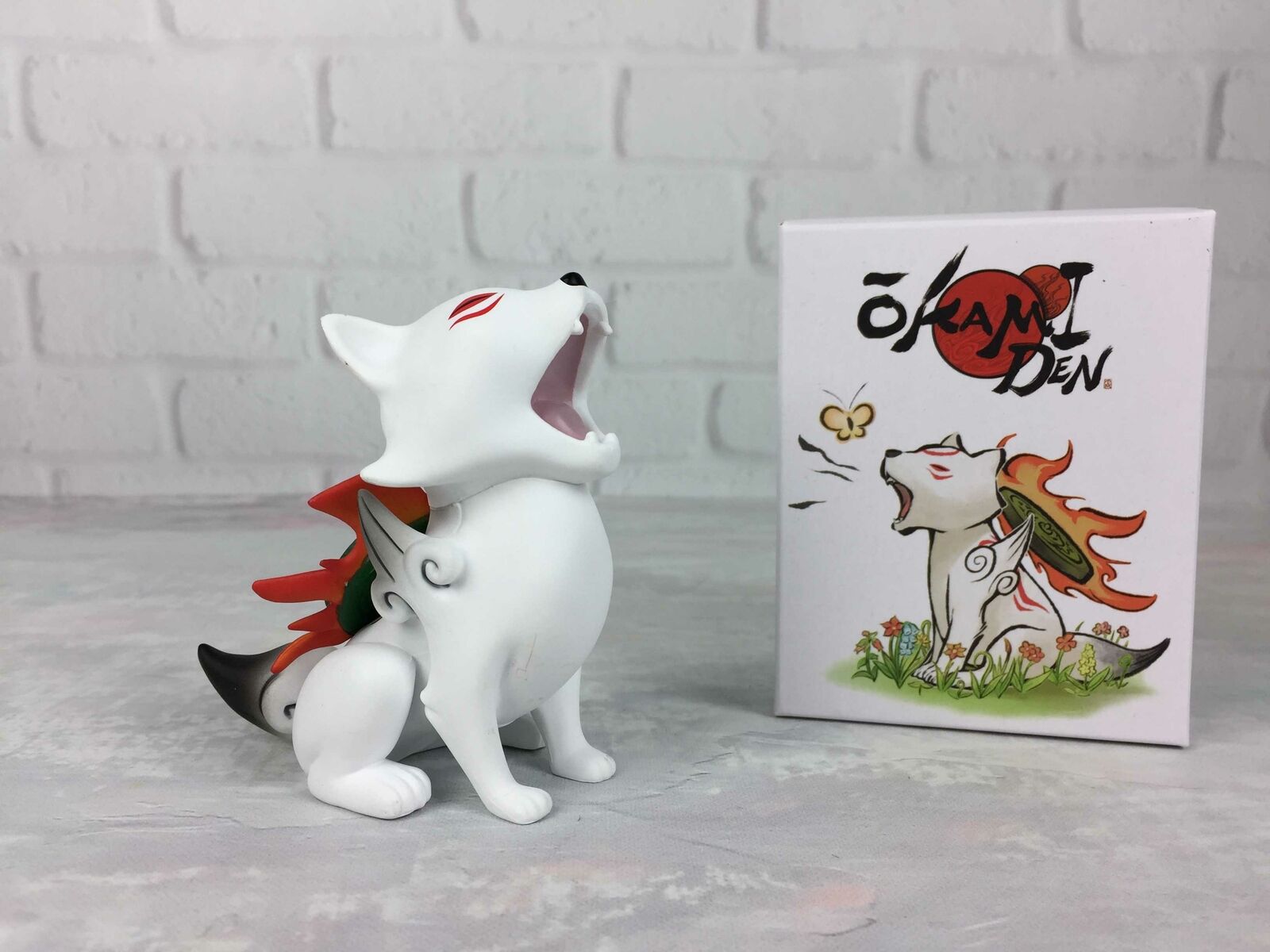 Okamiden Chibiterasu VERY RARE Wolf Vinyl Figure Exclusive Okami Den