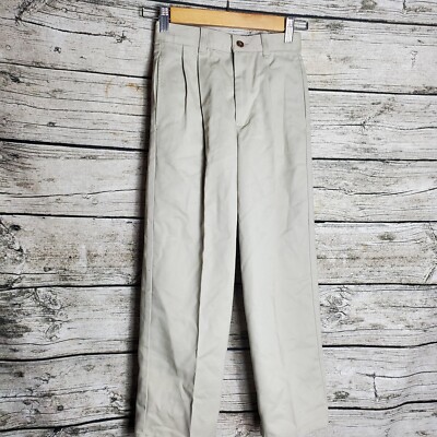 Boy's George Slim Pleated Twill Pant Size 10S UK