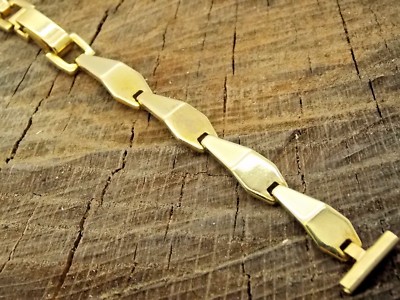 Vintage NOS Unused Stainless Steel Watch Band 12mm Rowi Butterfly Clasp Bracelet