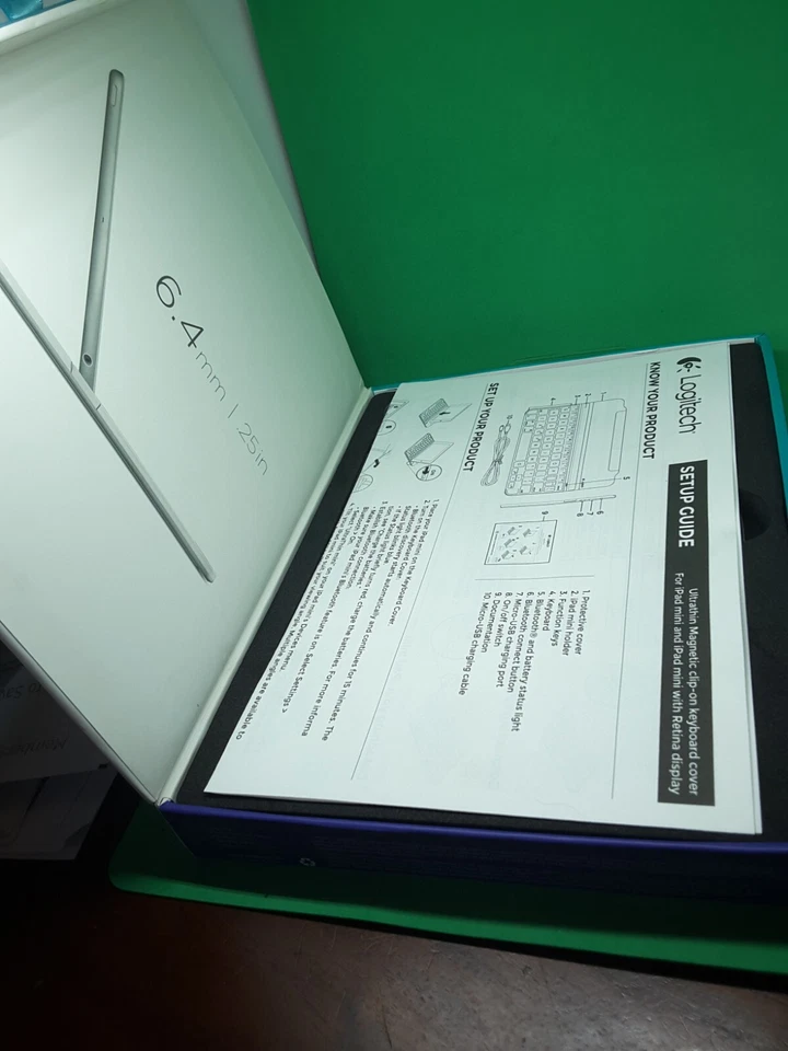 Logitech ultrathin keyboard cover for iPad Air/new/clip-on 920-006260x - Image 3 of 4