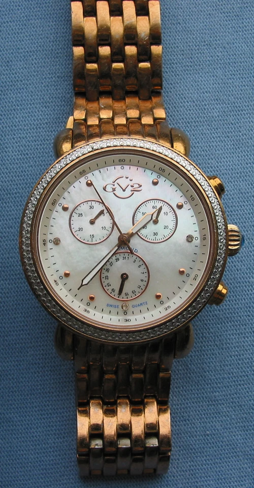 Gevril GV2 Marsala 钻石型号 9808 限量版女士正装手表 — 第 3/4 张图片