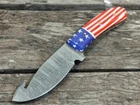 Lot of 20 HANDMADE DAMASCUS STEEL HUNTING SKINNER KNIFE RESIN HANDLE W/SHEATH