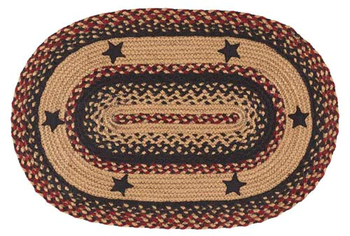 Tappeto zona intrecciata Blackberry Star di IHF Rugs. Ovale e rettangolare. Molte misure. - Foto 4 di 38