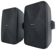 2 Rockville WET-6525B 6.5" 70V Commercial Indoor/Outdoor Wall Speakers in Black