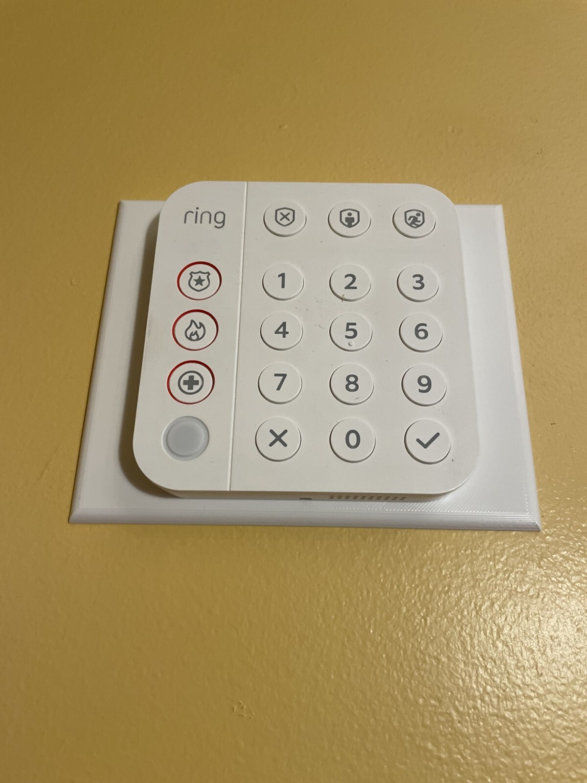 Ring Alarm Keypad Wall Mounting Plate (Large) - 3D Printed (Keypad Not ...