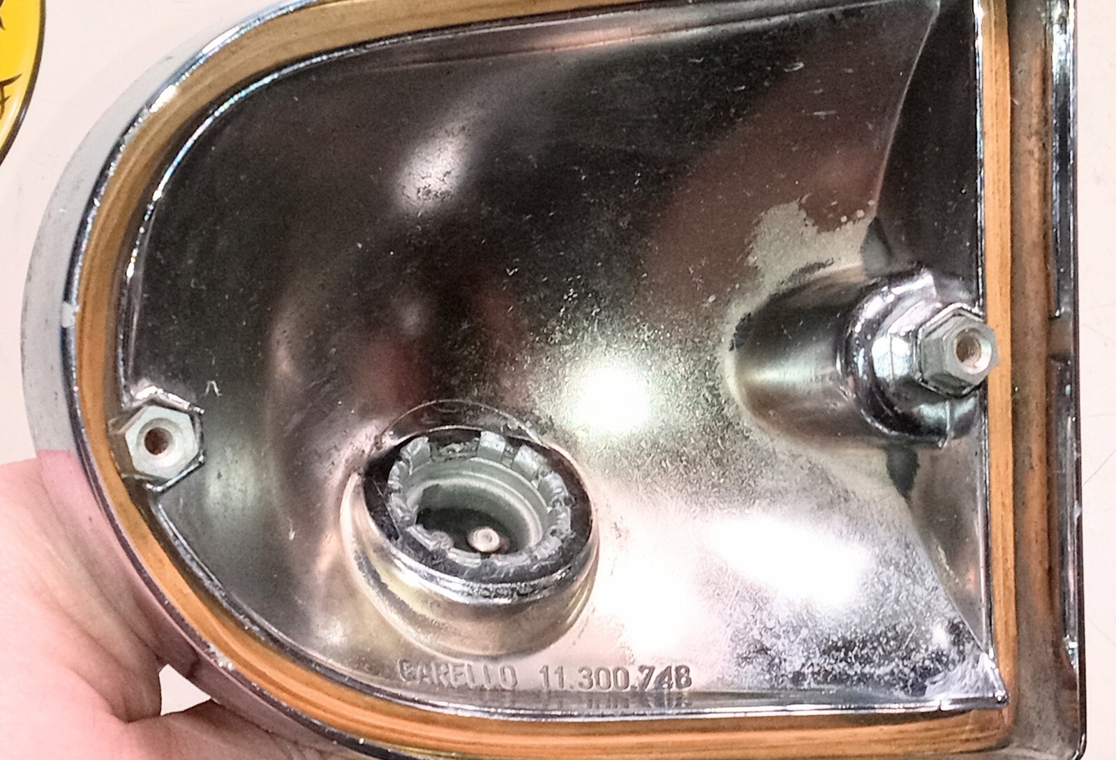 Ferrari 365 GTC4 Directional Turn Signal Park Lamp Light Housing_Carello_RT_NEW