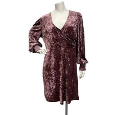 Forever 21 women's old rose long sleeve sheath dress plus size 0X