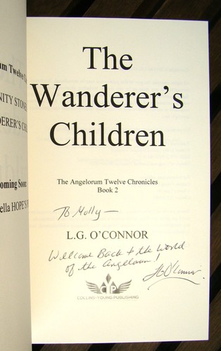 The Wanderer's Children ~2014 PB~ L.G. O'Connor SIGNED Paranormal Angel Romance - Picture 2 of 6