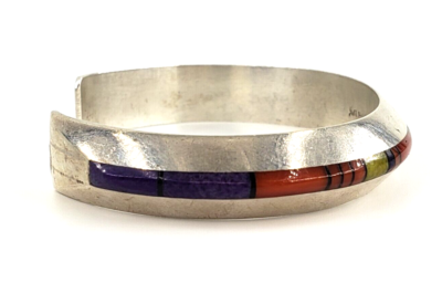JIM HARRISON NAVAJO Sterling Silver Cuff Bracelet Bangle Stone