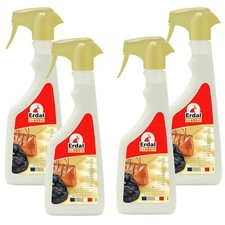 4x 500ml Erdal Leather Care Lotion Colourless Cleanses Cares for All Large Smooth Leather