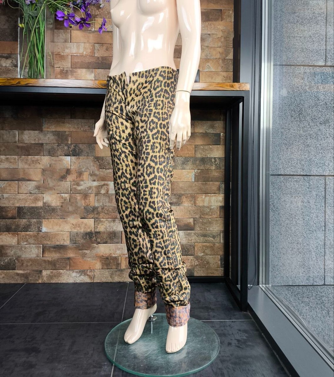 Jean Paul Gaultier Authentic Vintage Women Leopard Print Pants 40