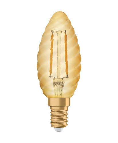 Osram E14 VINTAGE Filament LED Lampe in Kerzenform 2,2W wie 22W extra warmweiß - Bild 2 von 7