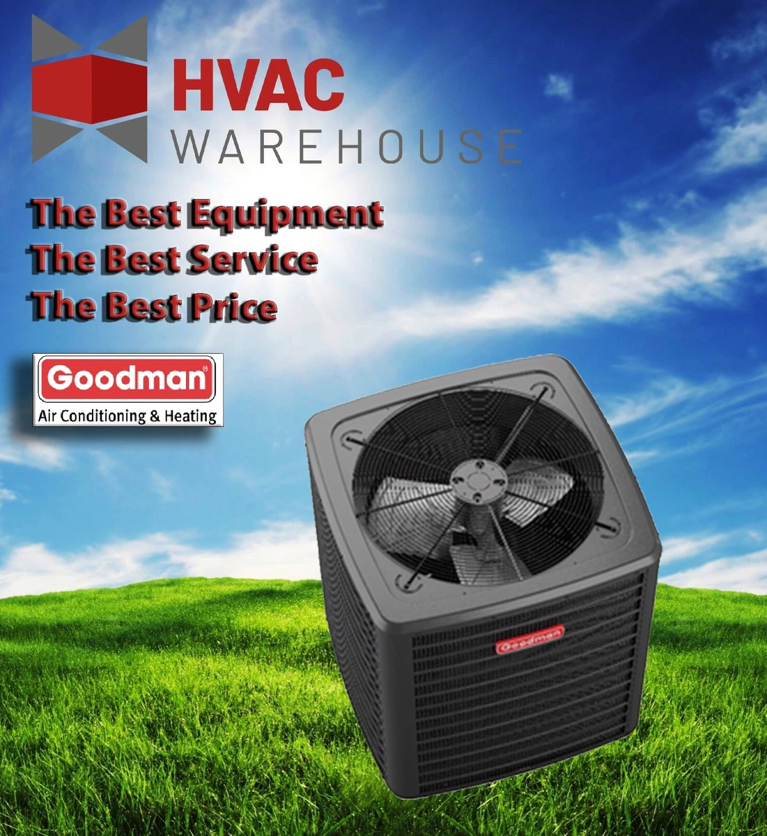 2.5 Ton 14.3 SEER2 Goodman AC Condensing Unit GSXN403010 (Not a Heat Pump)  | eBay