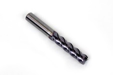 1/2" Dia. Carbide End Mill, 6 Flute, Hyb. AlCrN Coated, 1/2" Weldon Shank x 2" L