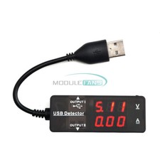 Dual Display USB Voltmeter Ammeter Voltage Current Meter Battery Capacity Tester
