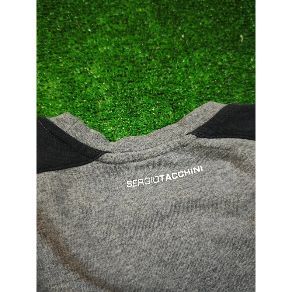 Vintage Sergio Tacchini Sweatshirt Herren klein grau gestreift Pullover 90s T... - Bild 4 von 4