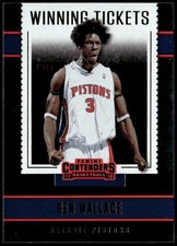 2017-18 Panini Contenders #28 Ben Wallace Winning Tickets E1