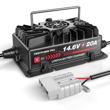 14.6 Volt LiFePO4 Battery Charger, 12V 20A Lithium Battery Charger Maintainer...