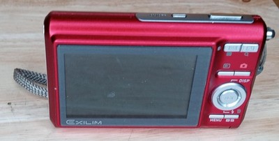 Casio Exilim EX-Z75 7.2MP Digital Camera Red w/ Box Parts/Repair