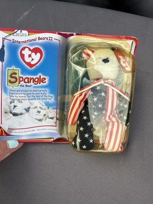 1999 McDonald s TY SPANGLE AMERICAN INTERNATIONAL BEAR