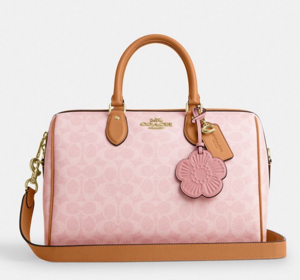 NWT Limited Coach Large Rowan Satchel Bag In Signature Canvas
