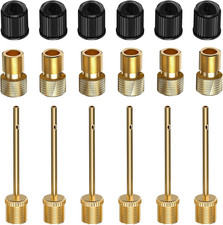 6 Pack Presta to Schrader Valve Adapter Kit, Convert Tire Valve for Bike, eBI...
