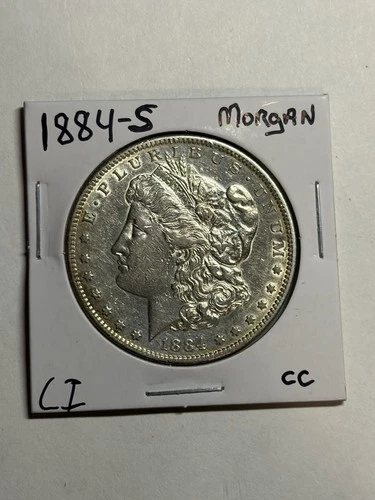 1884-S Morgan Silver Dollar AU Tough Date Nice Luster
