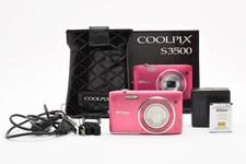 Rare Near MINT Nikon COOLPIX S3500 Pink Compact Digital Camera From JAPAN 0226