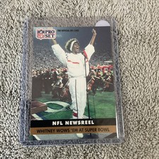 Whitney Houston 1991 Pro Set Super Bowl National Anthem Card #350