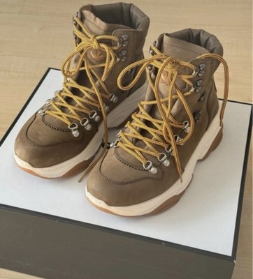 Dsquared2 lace-up high-top sneaker boots.